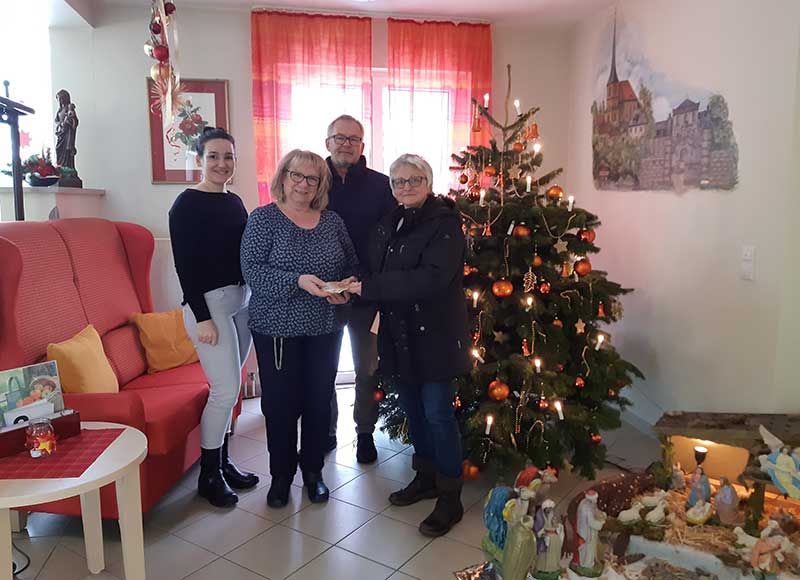 Spendenübergabe an die Diakonie Eckersdorf