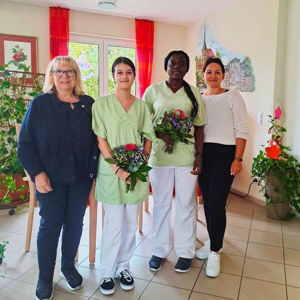 Die neuen Azubis in der Diakonie Eckersdorf