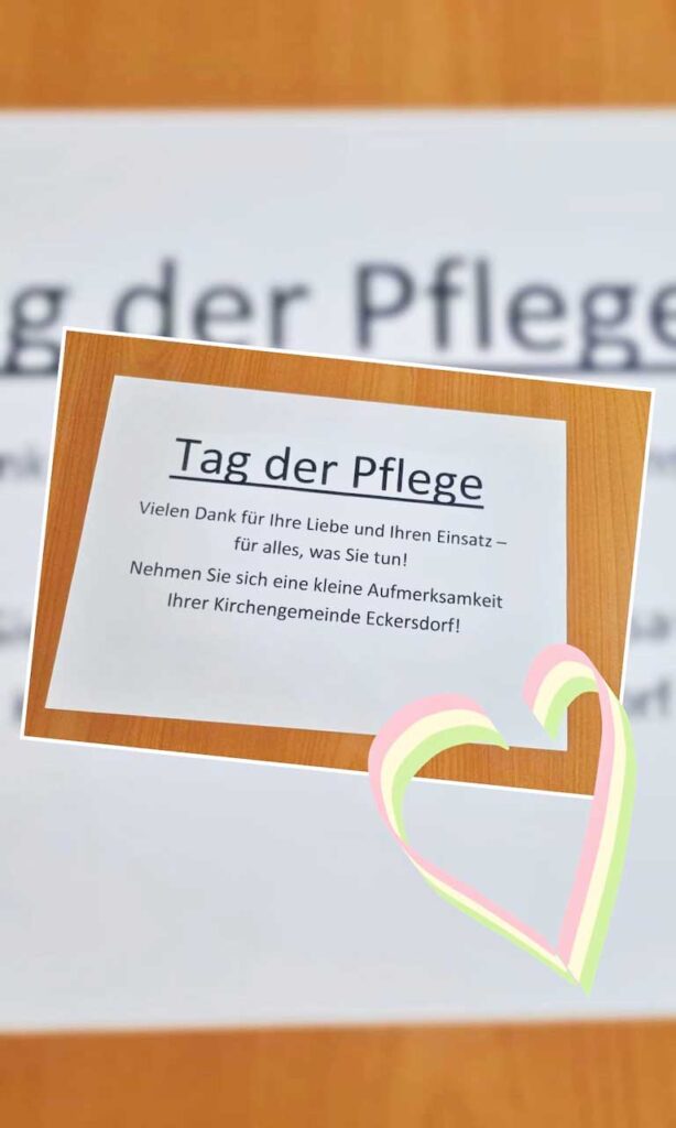 Eine ausgedruckte Urkunde zum Tag der Pflege mit einer Danksagung an die Pflegekräfte